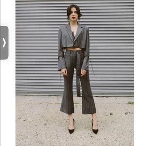 Orseund Iris Flare Crop Pant Wool Charcoal, 4/25”